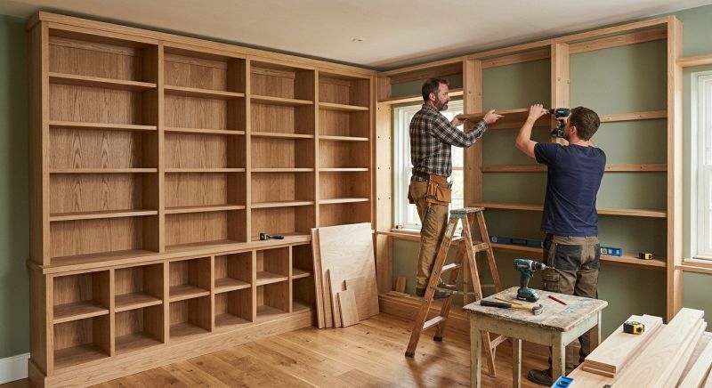 Built In Bookshelves Installation in Annapolis, MD